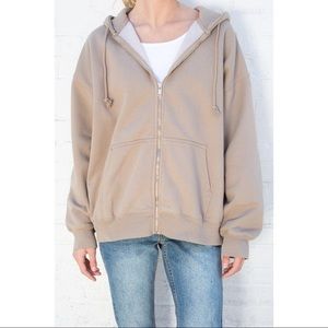 Brandy Melville Oversized Zip-up Hoodie